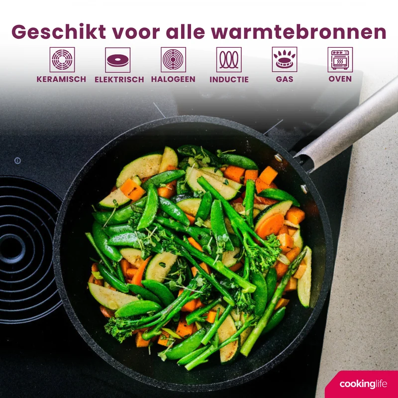 Poêle Cookinglife - Poêle a frire induction - ProForge - 28 cm