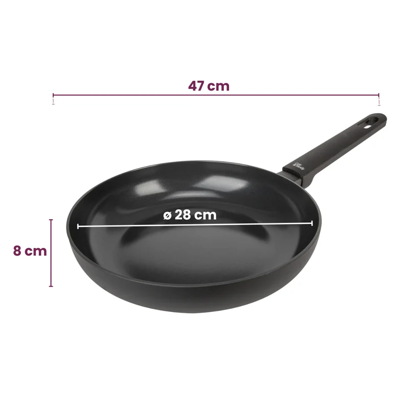 Poêle Cookinglife - Poêle à frire - Black Cera - Ø 28 cm - en aluminium