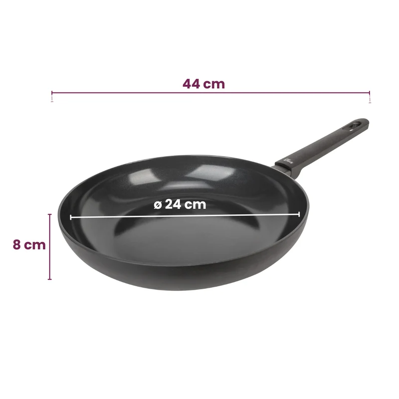 Poêle Cookinglife - Poêle à frire - Black Cera - Ø 24 cm - en aluminium