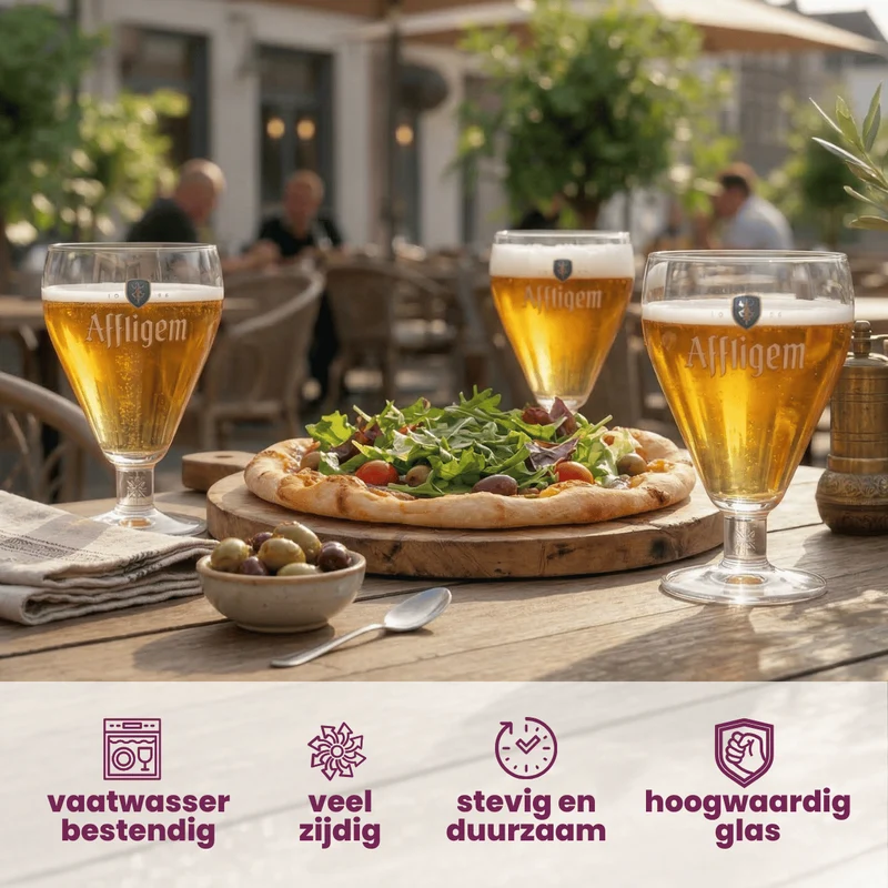 Ensemble de verres a bière Affligem - Verres a bière - 300 ml - 4 pièces
