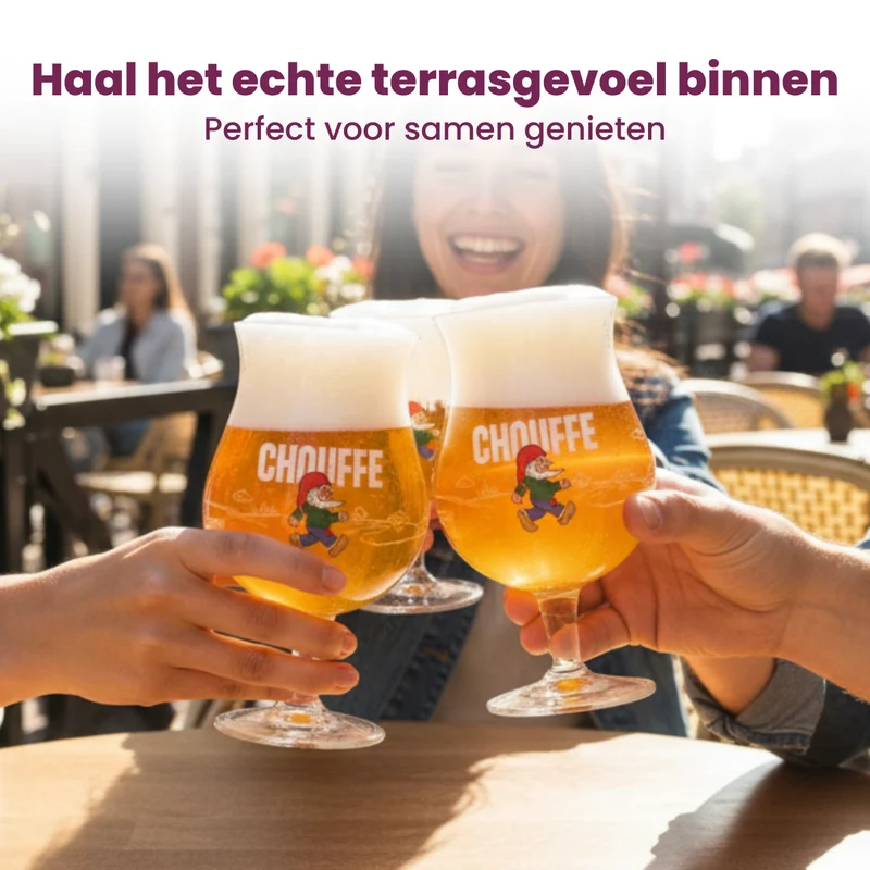 Ensemble de verres a biere La Chouffe - Verres a biere - 330 ml - 4 pièces