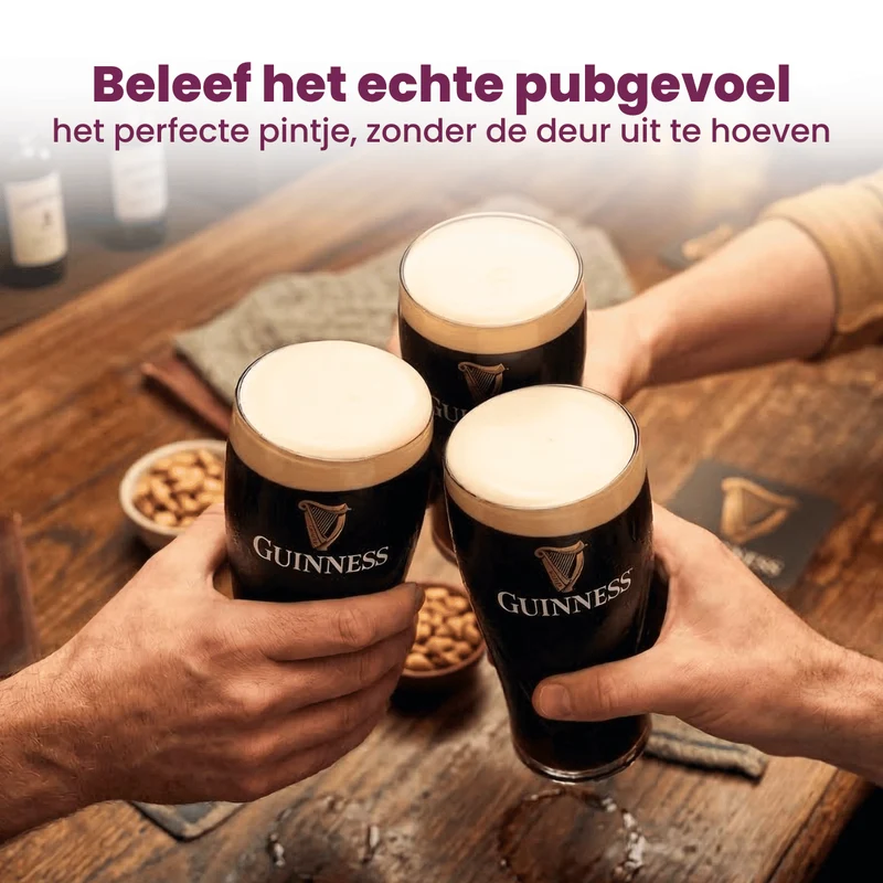 Ensemble de verres a bière Guinness - Pint - Harp - 500 ml - 2 pièces