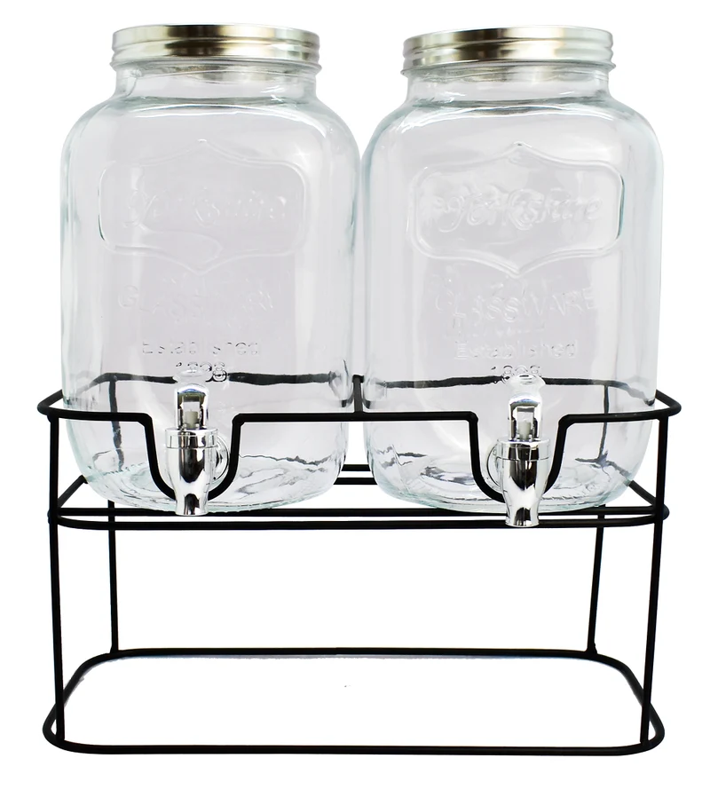 Ensemble de distributeurs Cookinglife - Distributeur a robinet - 2x4 L - 4 pieces