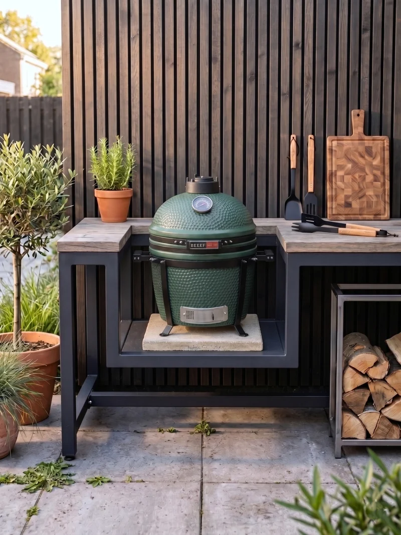 Keij Kamado BBQ Legend Compact Green - 15 pouces