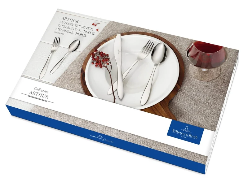 Ensemble de couverts Villeroy & Boch Arthur - Poli - 30 pièces / 6 personnes