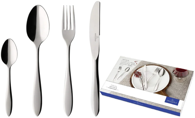 Ensemble de couverts Villeroy & Boch Arthur - Poli - 30 pièces / 6 personnes