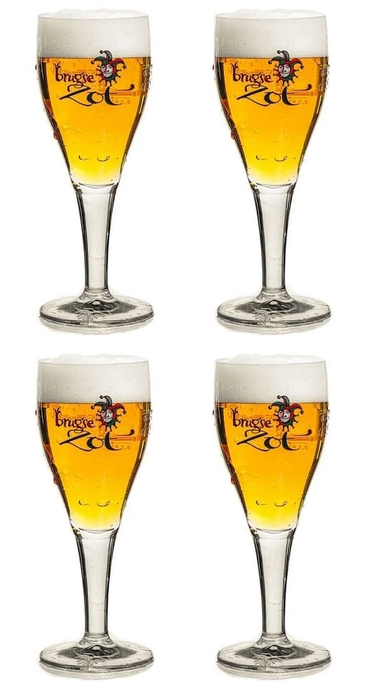 Ensemble de verres à bière Brugse Zot - 330 ml - 4 pièces