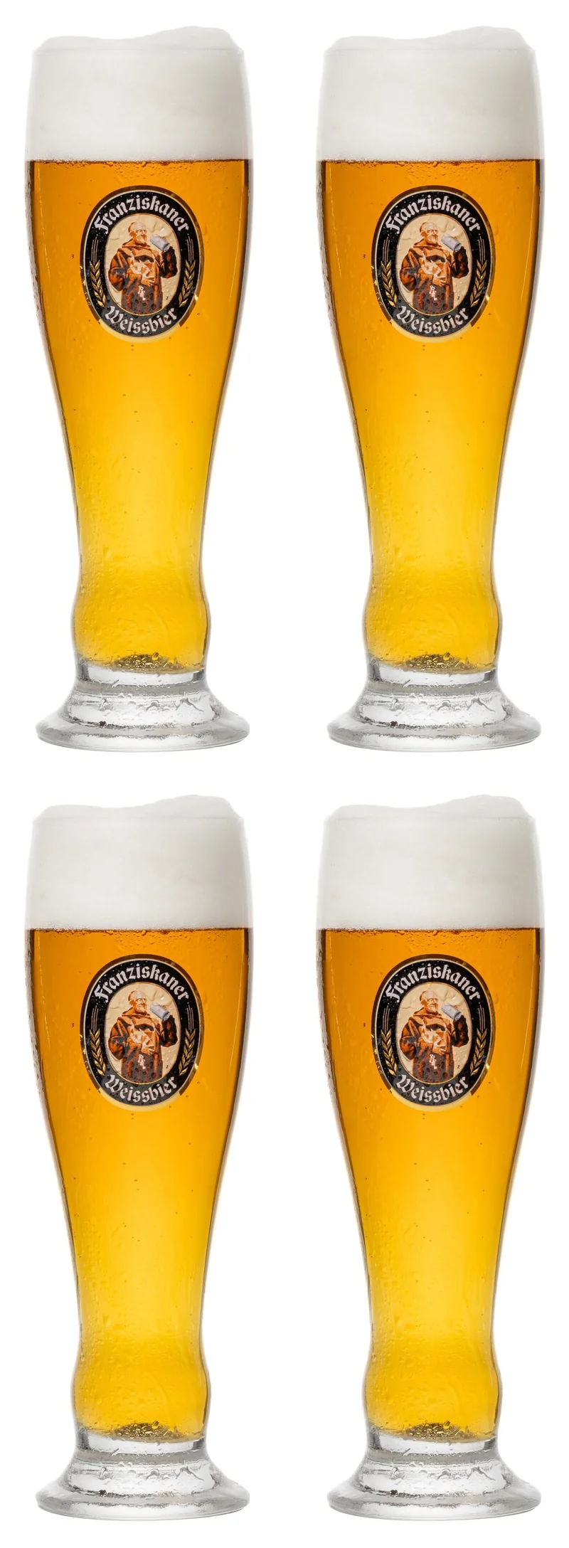 Ensemble de verres a bière Franziskaner - Weizen - 500 ml - 4 pièces