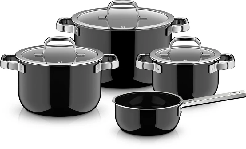 Ensemble de casseroles WMF Fusiontec 2.0 Mineral Pro 4 pièces- Induction - casseroles ø 16, 20, 20, 24 & 16 cm