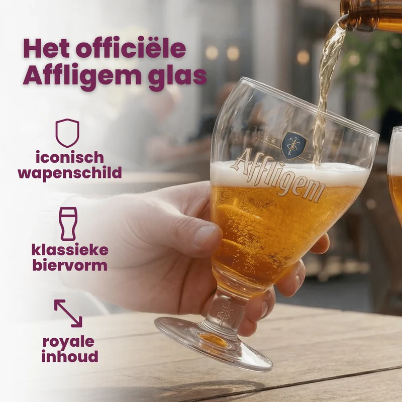 Ensemble de verres a bière Affligem - Verres a bière - 300 ml - 4 pièces