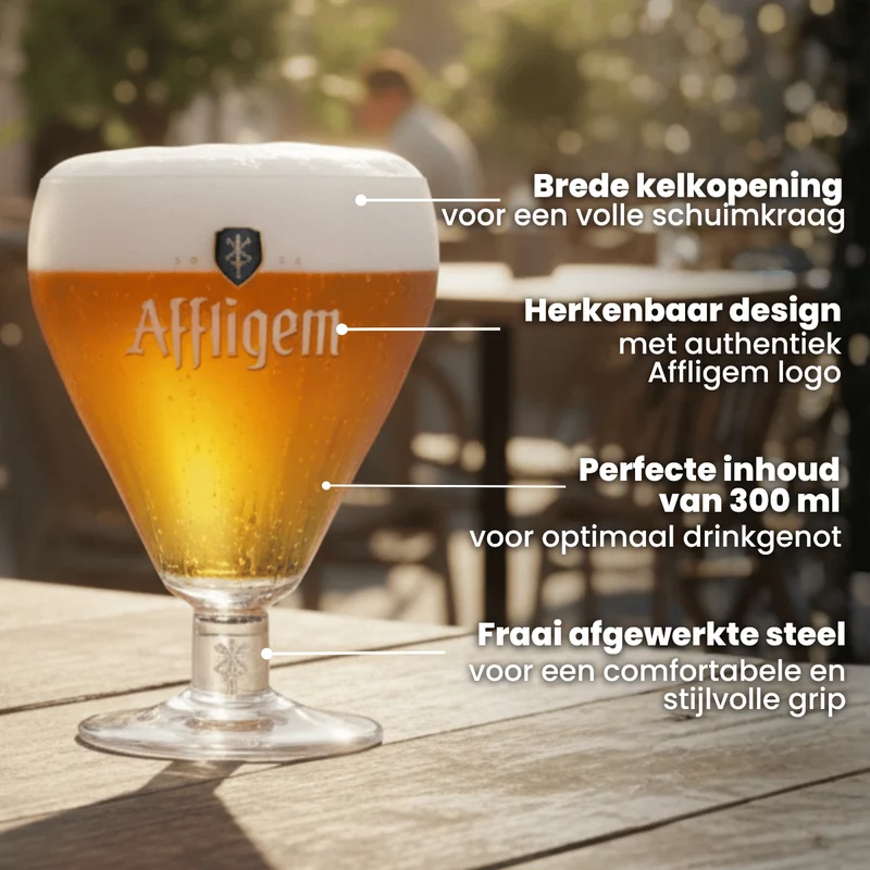 Ensemble de verres a bière Affligem - Verres a bière - 300 ml - 4 pièces