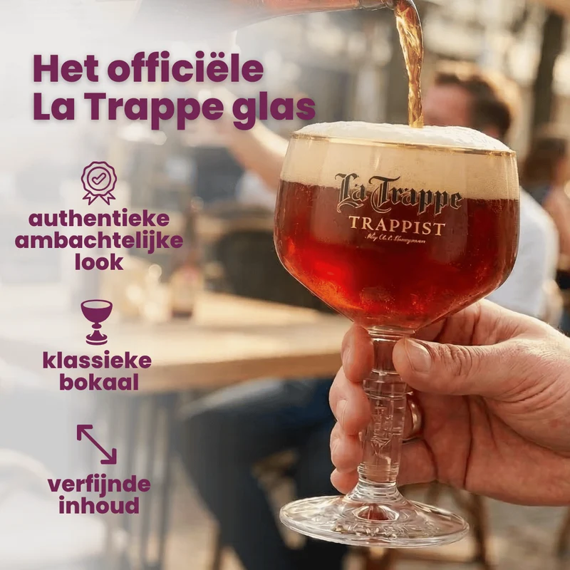 Ensemble de verres à bière La Trappe - Bokaal - 250 ml - 4 pièces