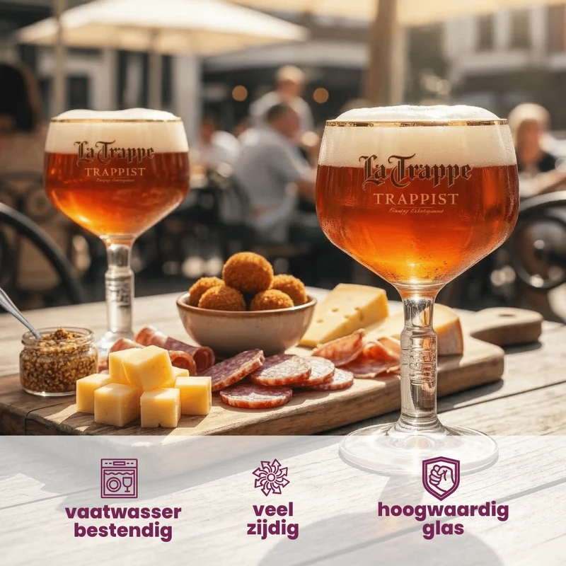 Ensemble de verres à bière La Trappe - Bokaal - 250 ml - 4 pièces