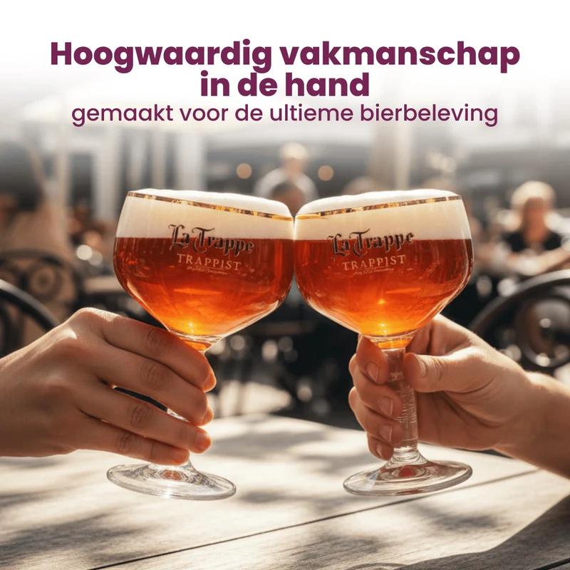 Ensemble de verres à bière La Trappe - Bokaal - 250 ml - 4 pièces