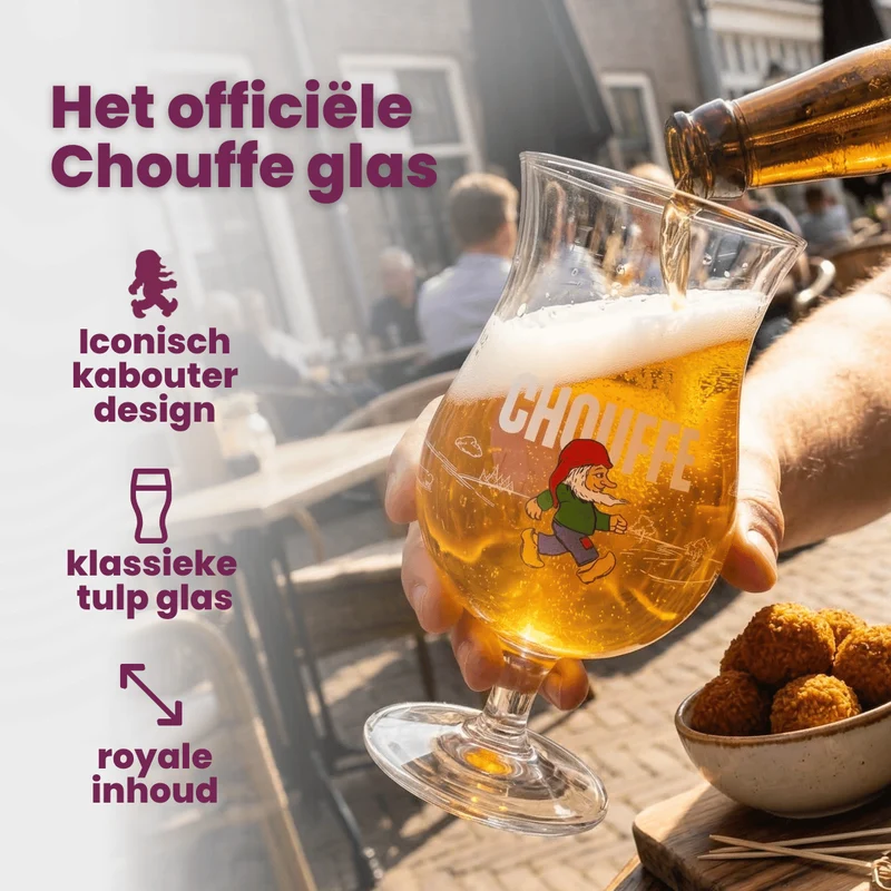 Ensemble de verres a biere La Chouffe - Verres a biere - 330 ml - 4 pièces