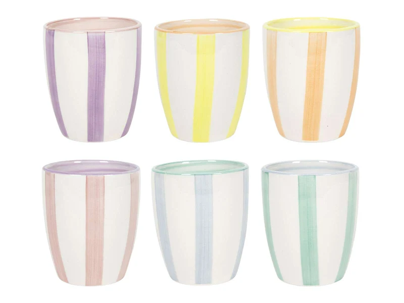 Cookinglife Tasses à café / Tasses Senseo Spring Vibes 180 ml - 6 pièces