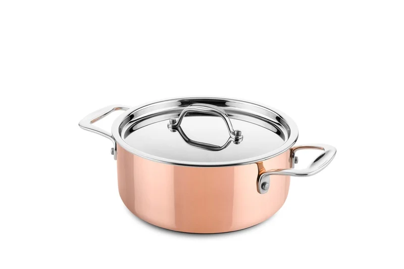 Set de casseroles Ducq - Induction - 3-Ply Cuivre - Ø16-28 cm - 6 pièces