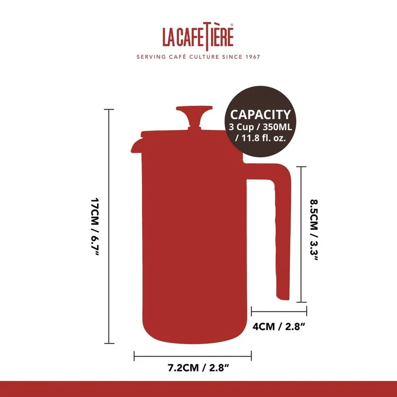 Cafetière La Cafetière - Cafetière a piston - Pisa Latte - 350 ml / 3 Tasses
