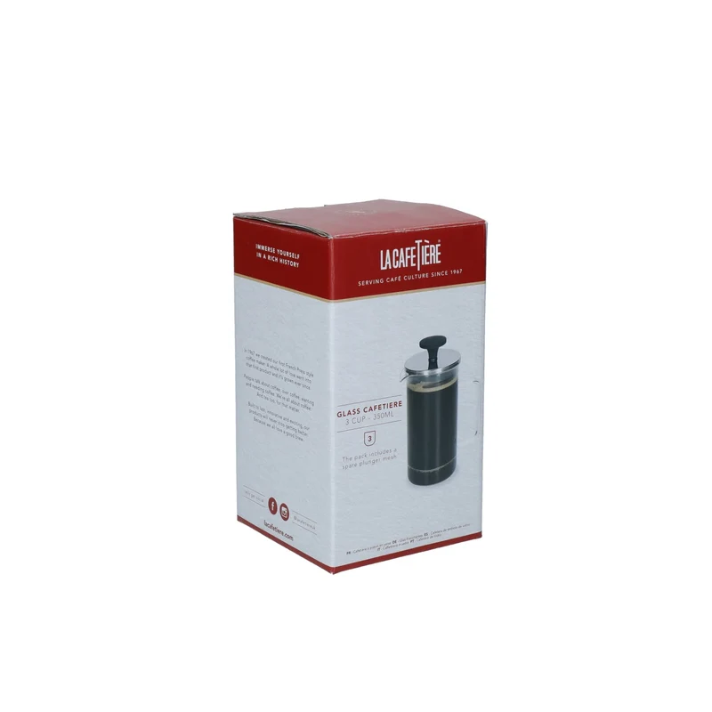 Cafetière La Cafetière - Presse a café - en verre - 350 ml - 3 tasses