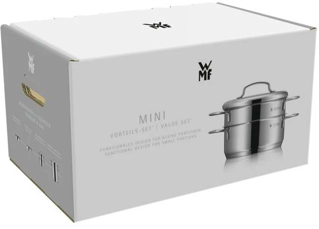Batterie de casseroles mini-casseroles WMF - 5 pièces - Casseroles de ø 16, 20, 20 et 24 cm et casserole de ø 16 cm