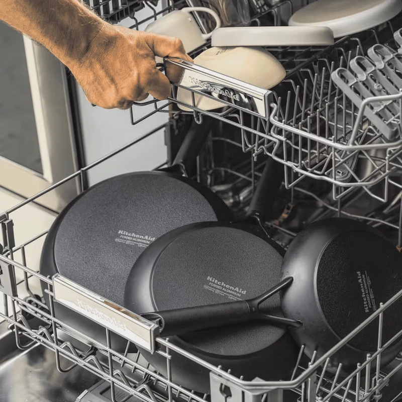 Batterie de cuisine KitchenAid Poêles Classic Forged - ø 20, 24 & 28 cm - revêtement antiadhésif céramique