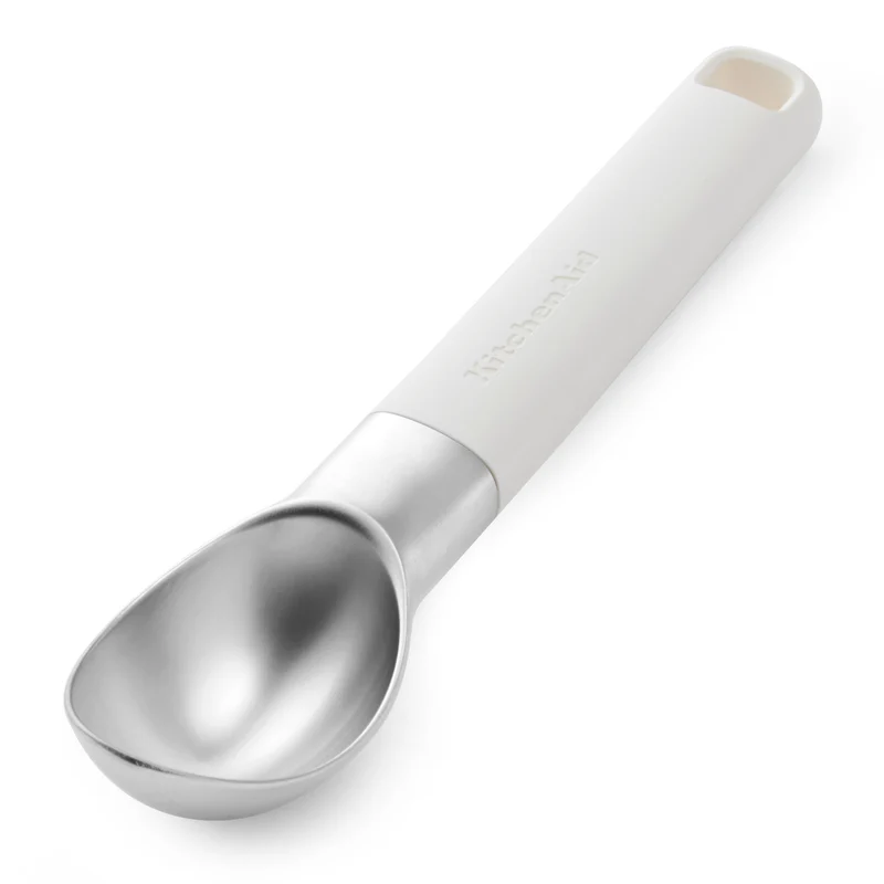 KitchenAid Cuillère à glace - Pelle à glace - Classic Porcelaine Blanche - 21 cm