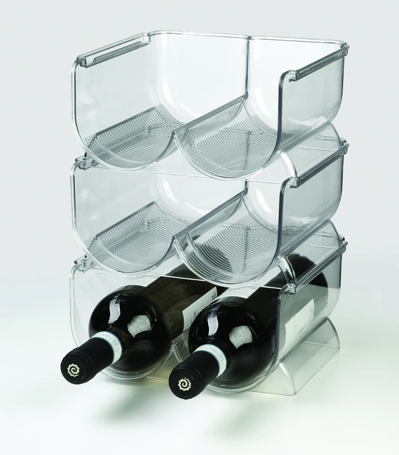 Porte-bouteilles Ghidini pour 2 bouteilles - Plastique - Empilable - Extensible