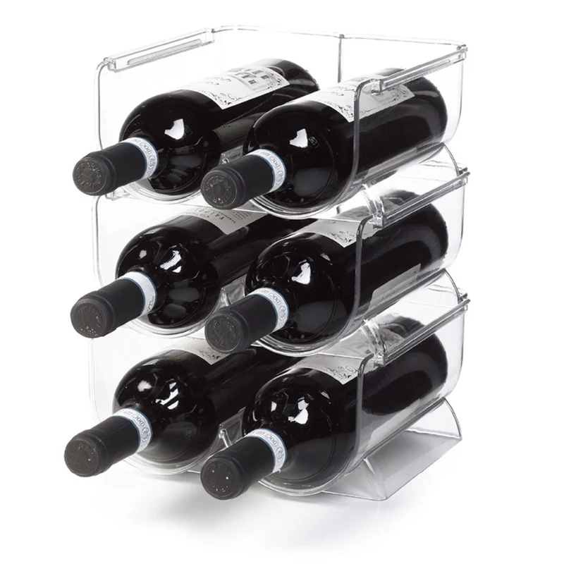 Porte-bouteilles Ghidini pour 2 bouteilles - Plastique - Empilable - Extensible