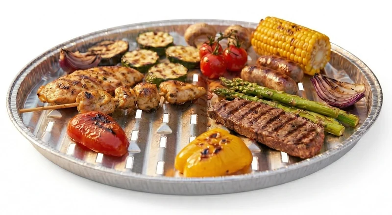 Bol à griller pour barbecue Cookinglife Grill / Plateau à griller pour barbecue ø 34 cm - 15 pièces