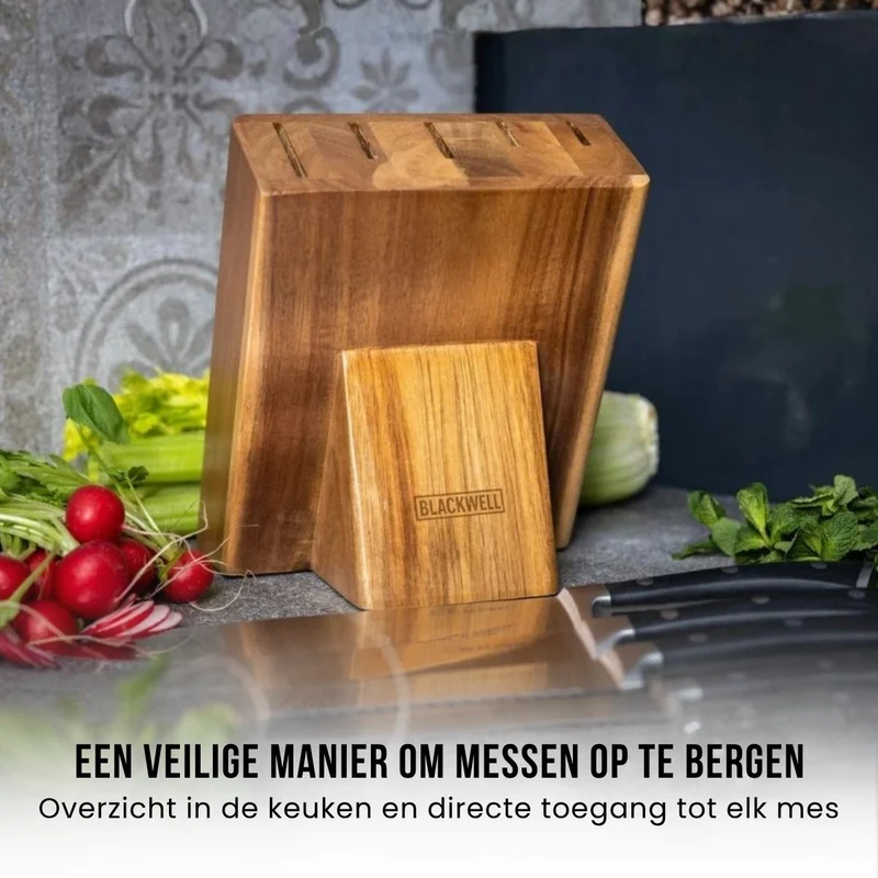 Ensemble de couteaux Blackwell - Bloc a couteaux - Deluxe - 1950 g - 6 pièces