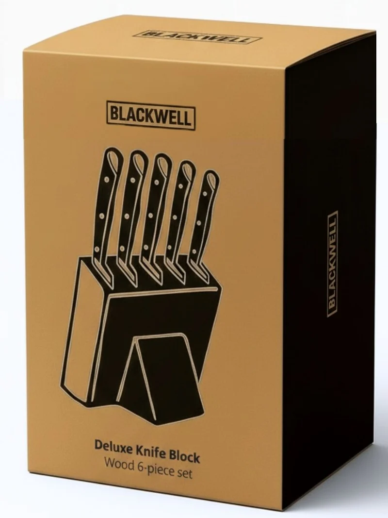 Ensemble de couteaux Blackwell - Bloc a couteaux - Deluxe - 1950 g - 6 pièces