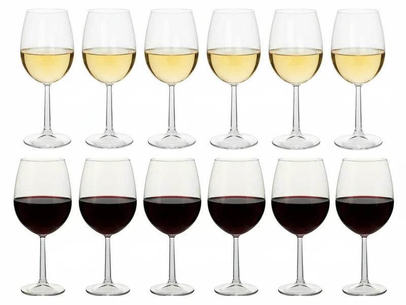Set de verres à vin Cookinglife - Verres à vin rouge/blanc - Milena - 12 pièces