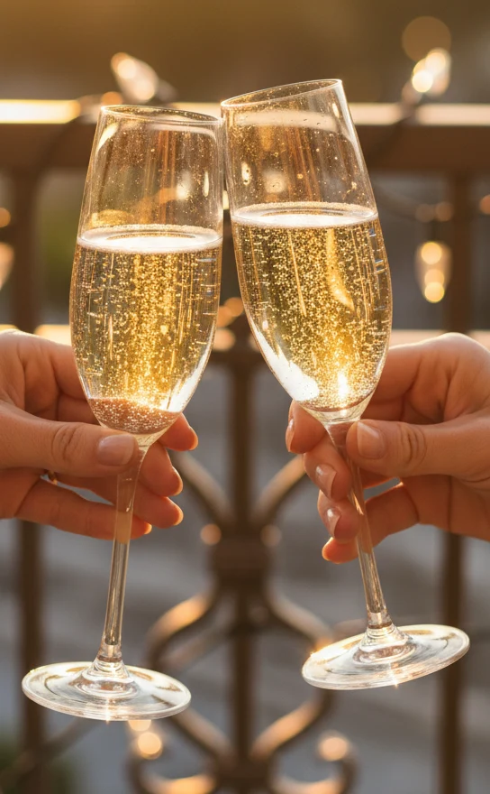 Set de verres à vin Cookinglife - Verres à champagne - 540 ml - 12 pièces