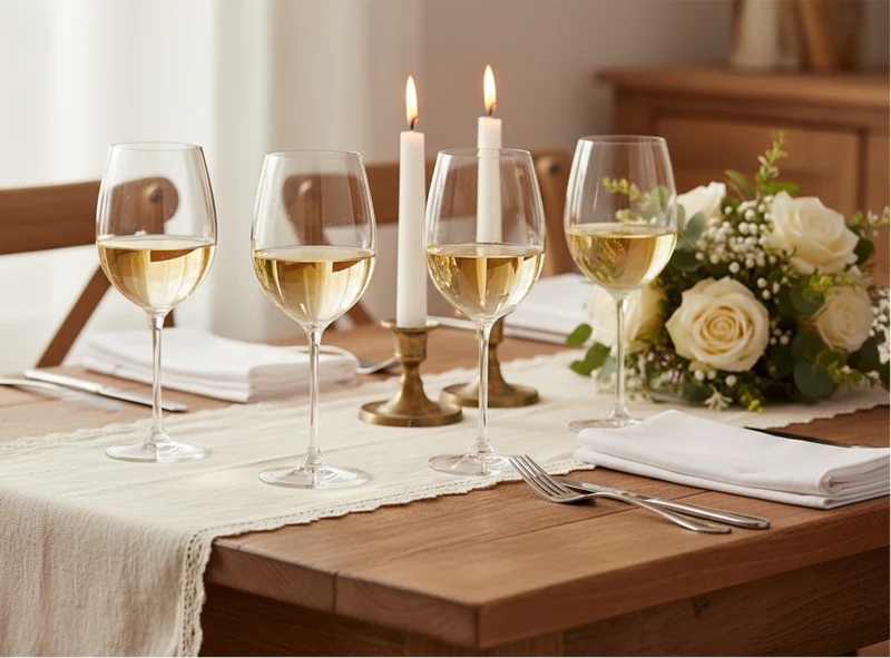 Set de verres a vin Cookinglife - Verres a vin blanc - Solare - 410ml - 4 pièces