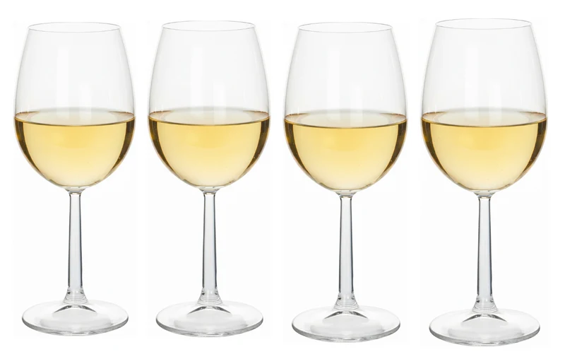 Set de verres a vin Cookinglife - Verres a vin blanc - Milena - 430ml - 4 pièces