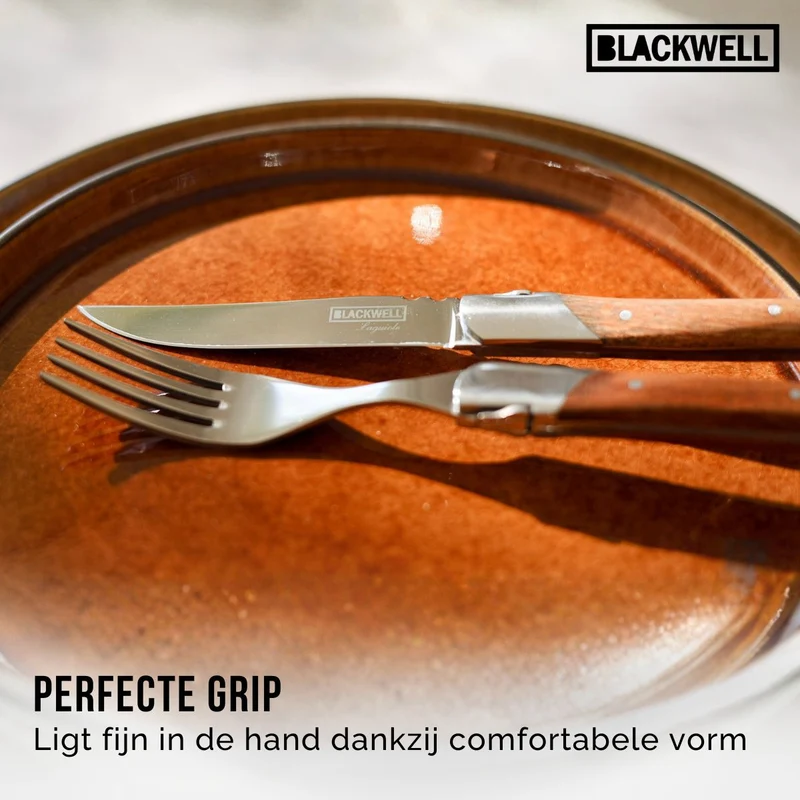 Set de fourchettes Blackwell - Fourchettes à steak - Laguiole - 22cm - 6 pièces
