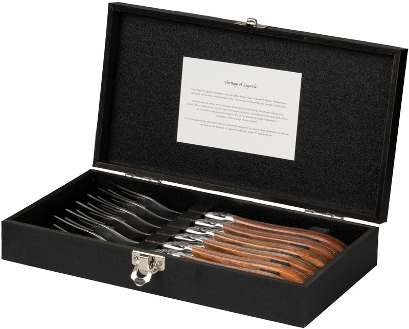 Set de fourchettes Blackwell - Fourchettes à steak - Laguiole - 22cm - 6 pièces