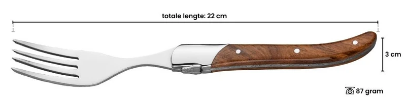 Set de fourchettes Blackwell - Fourchettes à steak - Laguiole - 22cm - 6 pièces