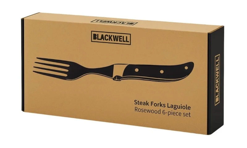Set de fourchettes Blackwell - Fourchettes à steak - Laguiole - 22cm - 6 pièces