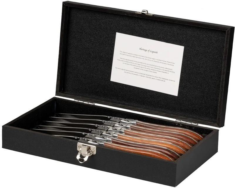 Set de couteaux à steak Blackwell - Steak - Laguiole - Lame 10 cm - 6 pièces