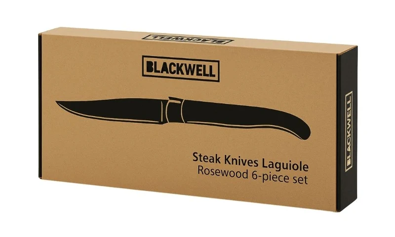 Set de couteaux à steak Blackwell - Steak - Laguiole - Lame 10 cm - 6 pièces