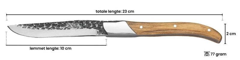 Set de couteaux à steak Blackwell - en inox - Laguiole - 23 cm - 6 pièces