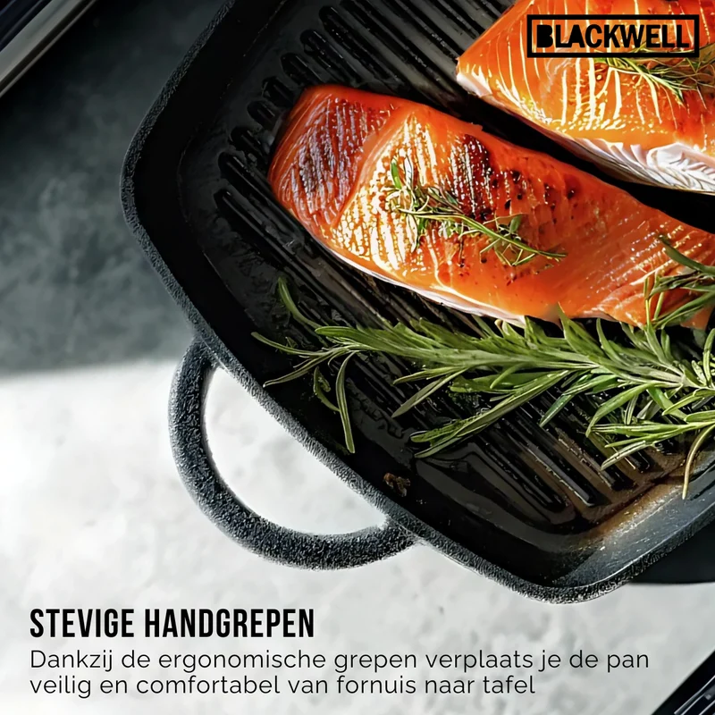 Set de poêles Blackwell - Poêles en fonte - Cast Iron - ø25/23x23cm - 2 pièces