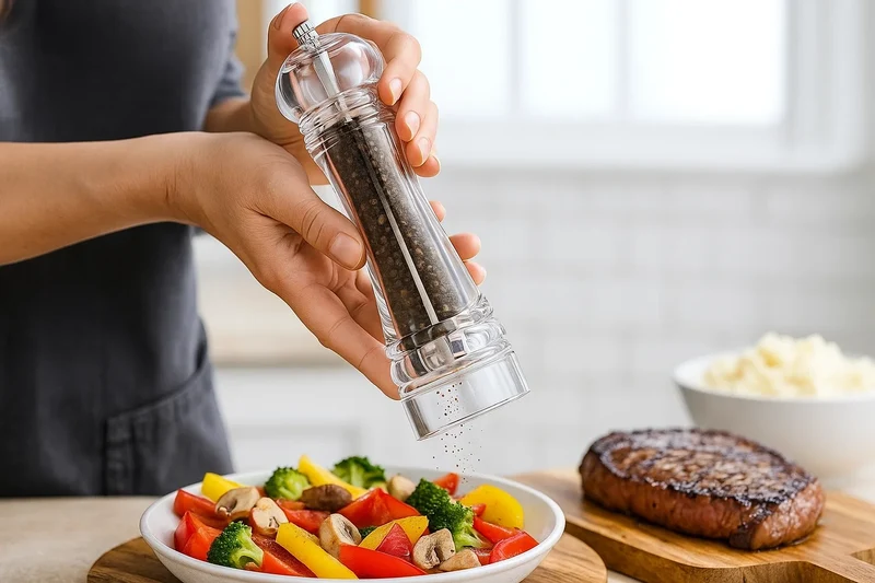 Moulin a poivre Cookinglife - Moulin a poivre en inox - Rocca - 21,5 cm