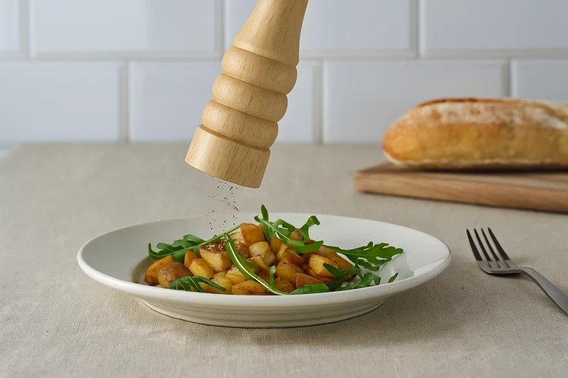 Moulin a poivre Cookinglife - Moulin en bois - Rocca - 31,5 cm