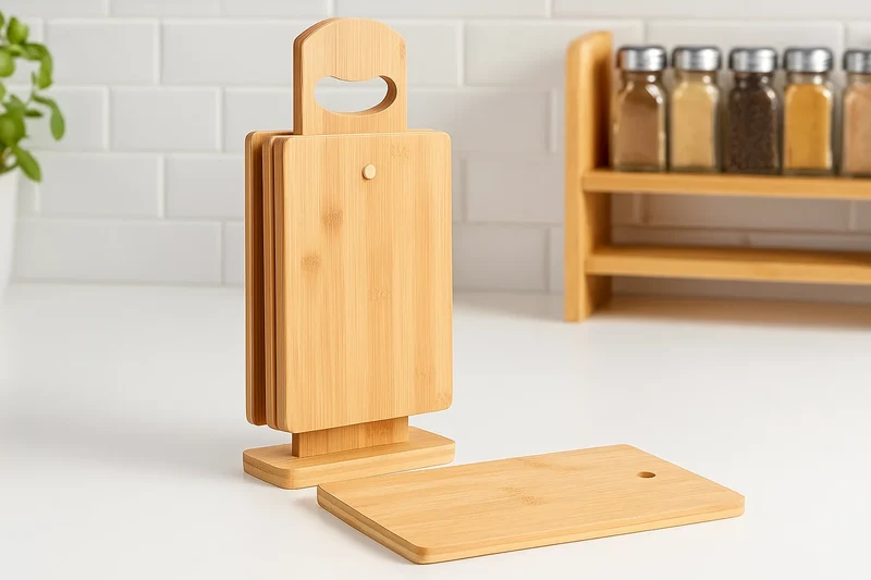 Set de planches à découper Cookinglife - en bambou - Organic - 5 pièces