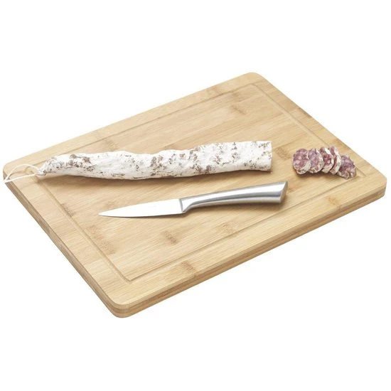 Planche à découper Cookinglife - Avec rigole à jus - 25 x 35 x 1,8 cm