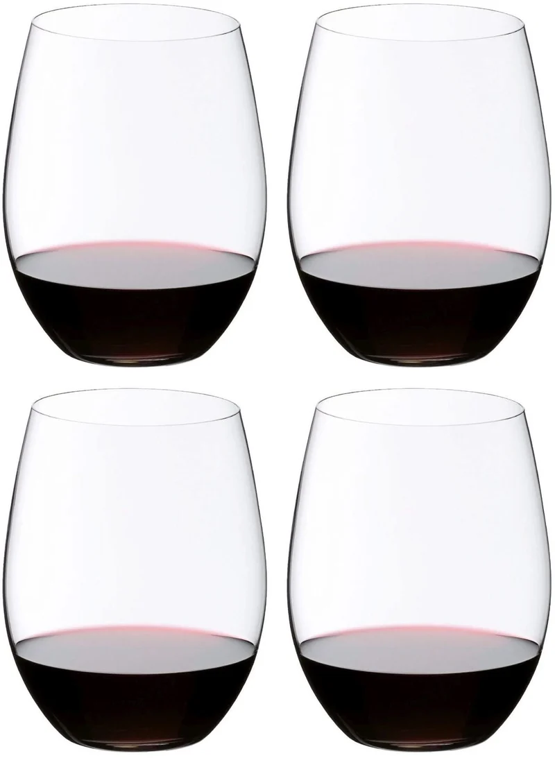 Set de verres a vin Riedel - Verres a vin rouge - O Wine - 600 ml - 4 pièces