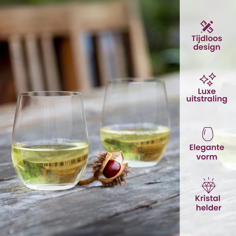 Ensemble de verres a vin Riedel - Viognier - O Wine - 320 ml - 8 pièces