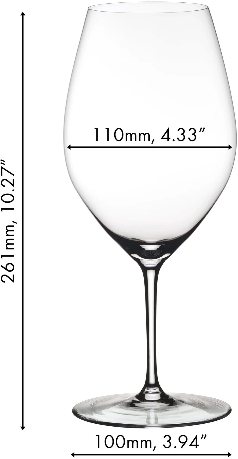 Ensemble de verres a vin Riedel - en cristal - Wine Friendly - 995 ml - 4 pièces